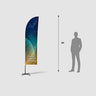 Church Straight Feather Wayfinding Flag
