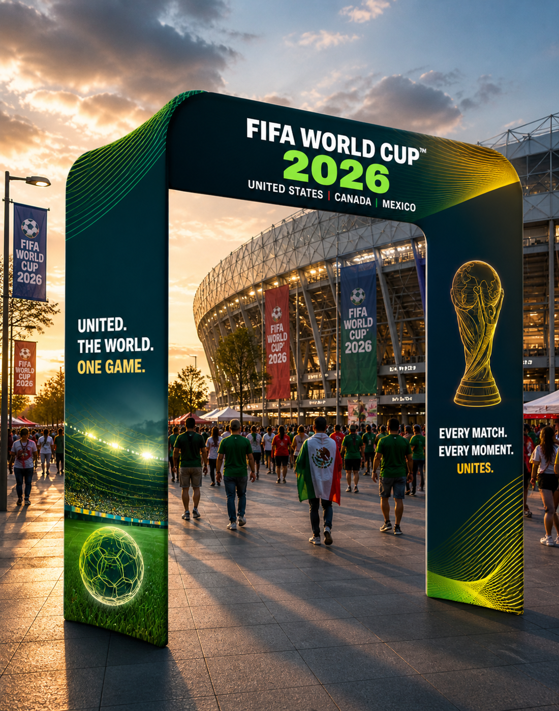 FIFA 2026 Square Fabric Display Arch