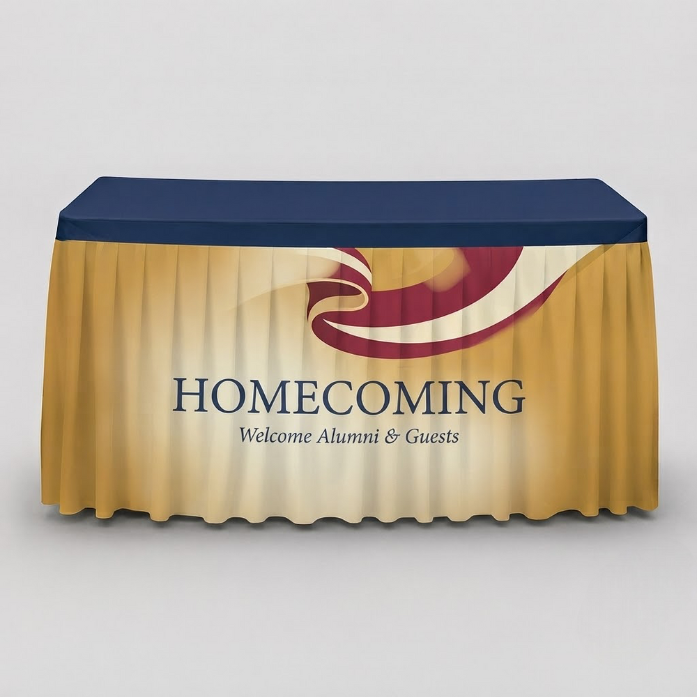 Fitted Table Skirt for School Sports & Fundraising Tables