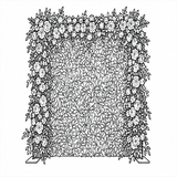 Artificial Flower Wall Backdrops