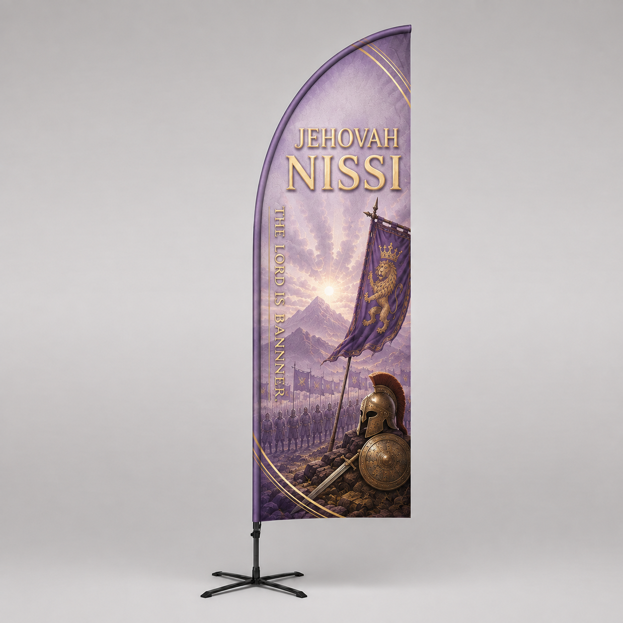 Church Straight Feather Wayfinding Flag