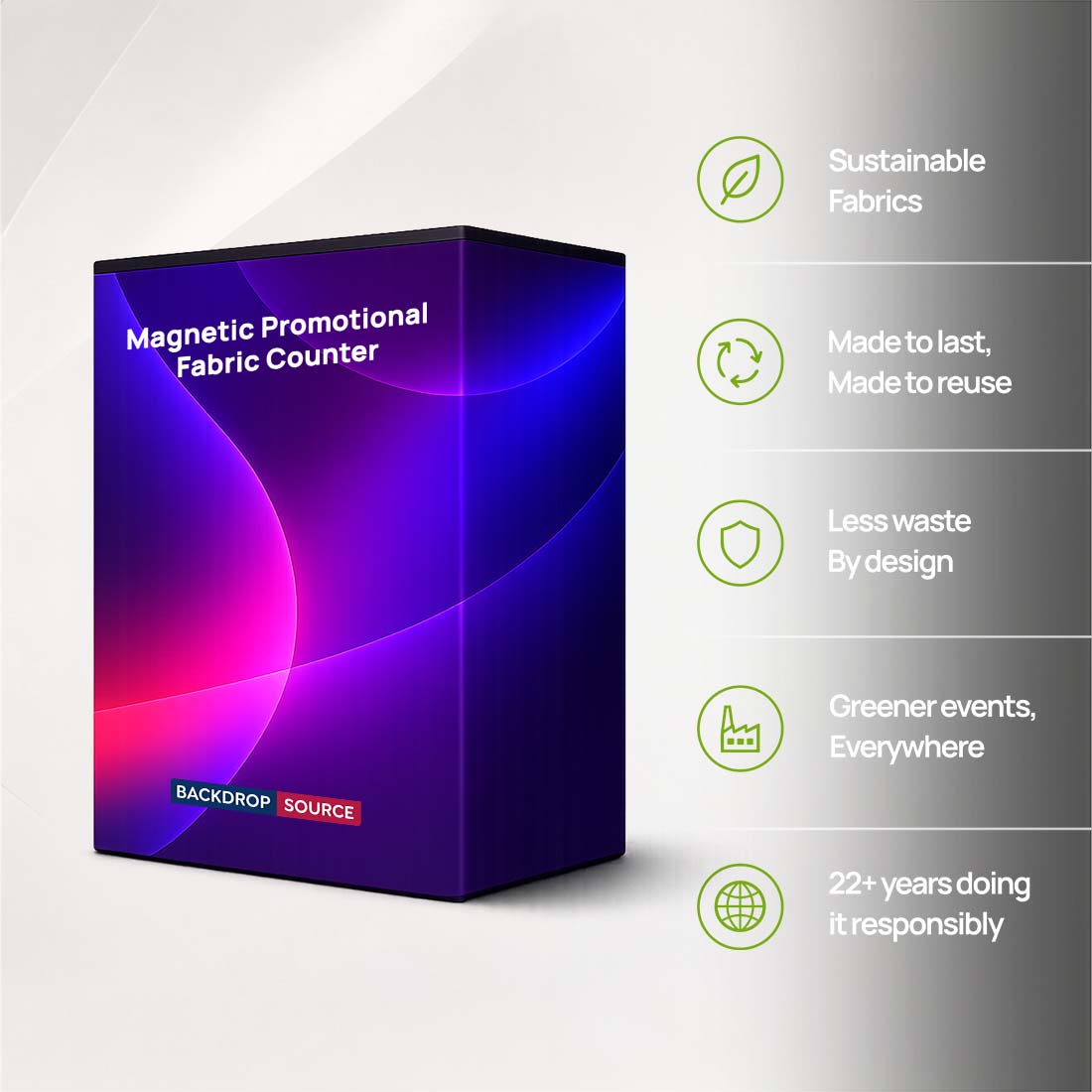 Magnetic Promotional Fabric Counter