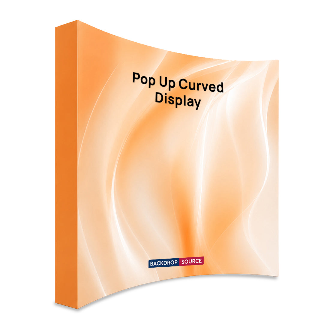 Fabric Pop Up Curved Velcro Media Wall