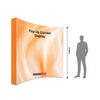 Fabric Pop Up Curved Velcro Media Wall