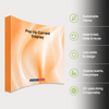 Fabric Pop Up Curved Velcro Media Wall