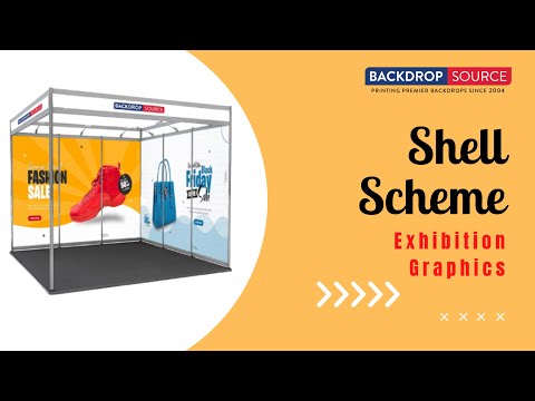 Shell Scheme Exhibition Graphics for 16.4ft Wide x 10ft Depth Booth