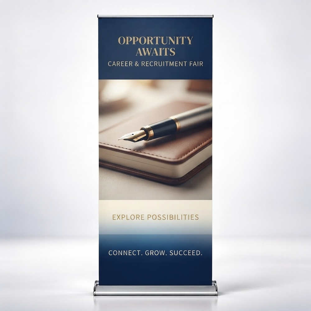 Banner enrollable de Silver Step