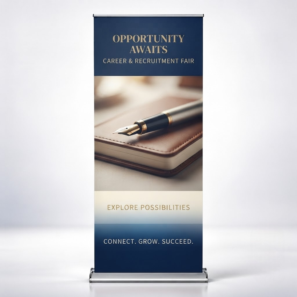 Banner enrollable de Silver Step