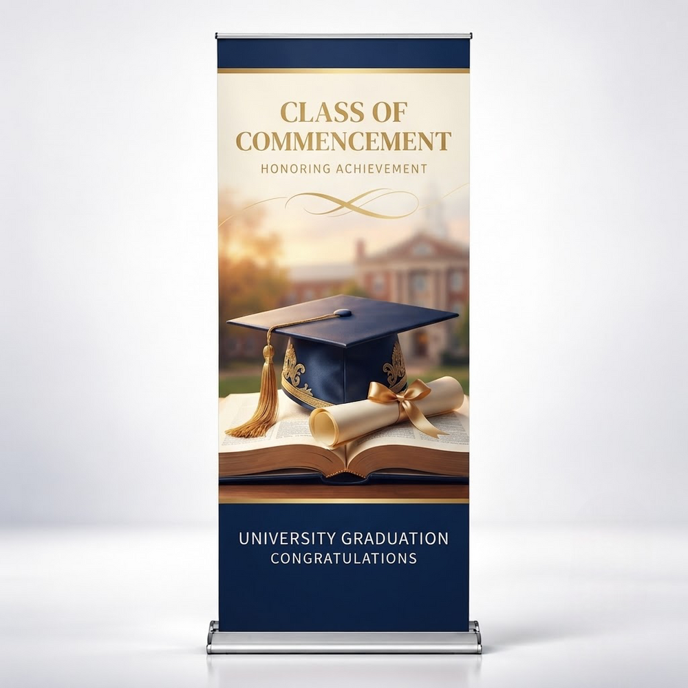 Banner enrollable de Silver Step