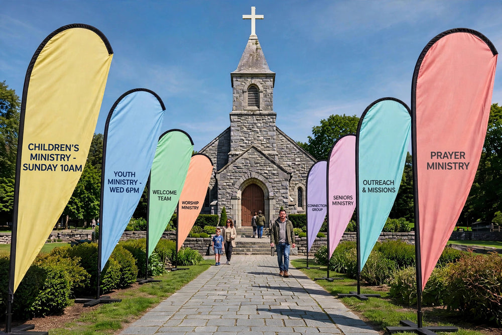Church Teardrop Ministry Flag