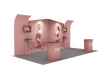 Portable Exhibit Display 20ft - Model 3 - Backdropsource