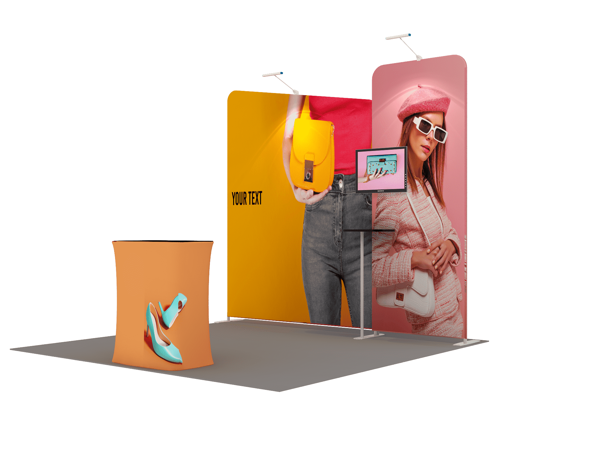 Portable Exhibit Display 10ft - Model 7 - Backdropsource