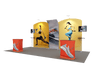 Portable Exhibit Display 20ft - Model 9 - Backdropsource