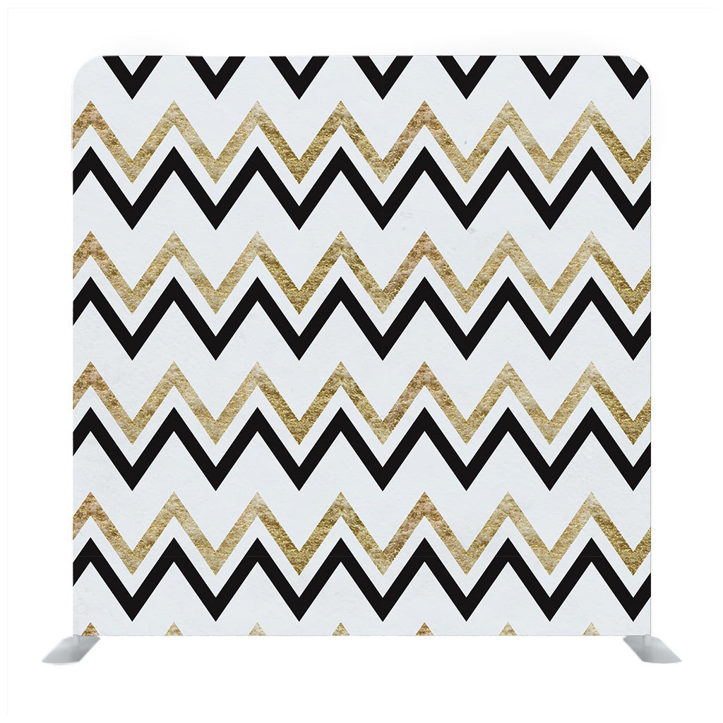 Golden and black zig zag striped Backdrop - Backdropsource