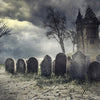 Haunted House Halloween Scary Party Design Background - Backdropsource