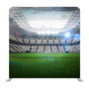 Large Football Stadium With Lights Under Cloudy Sky Background Media Wall - Backdropsource