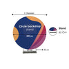 Circular Backdrop Stand ( Diameter 79 inches ) for Wedding & Birthday Parties Decorations - Backdropsource