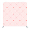 Pattern of Pink Hearts and Arrows on Paper with Watercolor Texture Media wall - Backdropsource