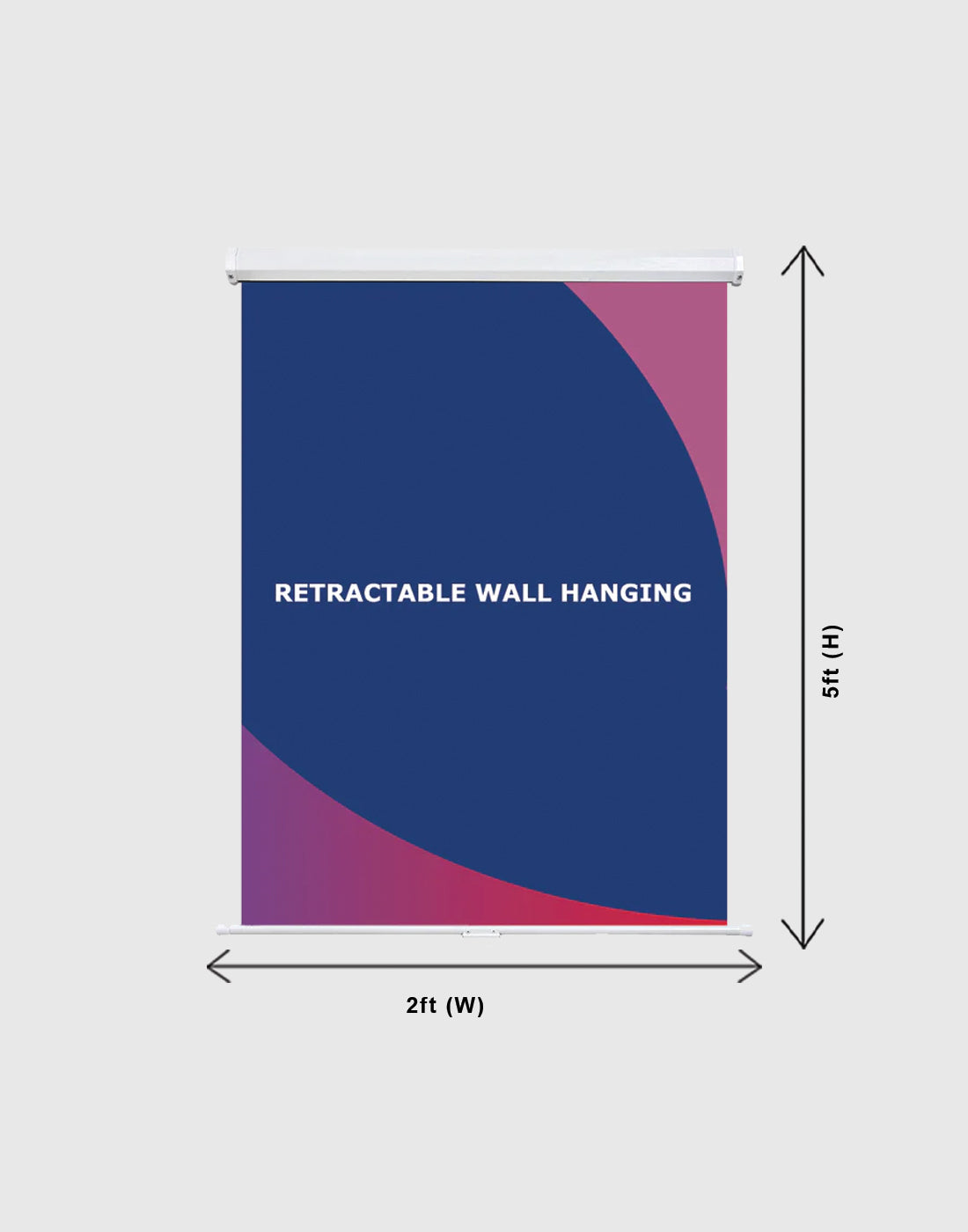 Retractable Wall Hanging Backdrop with Clamps ( Customized Options) - Backdropsource
