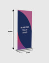 Silver Step Roll Up Banner - Backdropsource