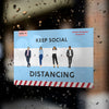 Social Distancing Window Decals / Sticker  - 03 - Backdropsource