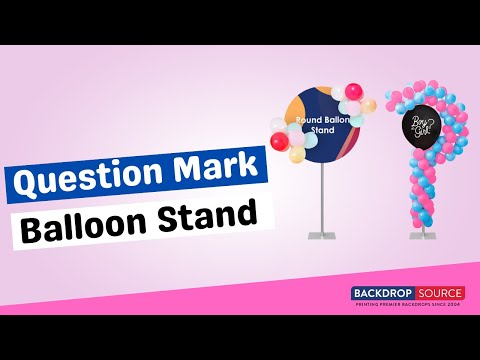 Soporte para globos de aluminio / Soporte para globos con signo de interrogación